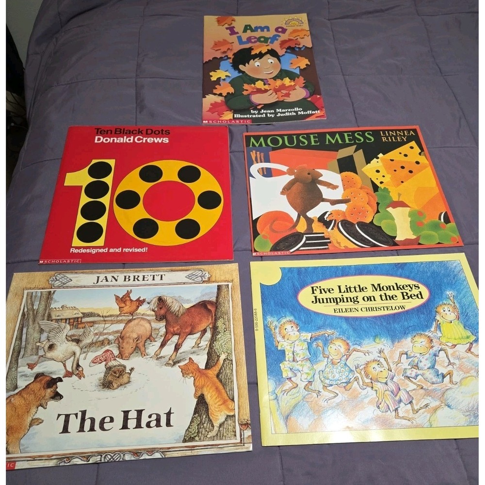 5 Vtg Scholastic Big Books Lot  Classroom Homeschool Read Aloud Picture Book